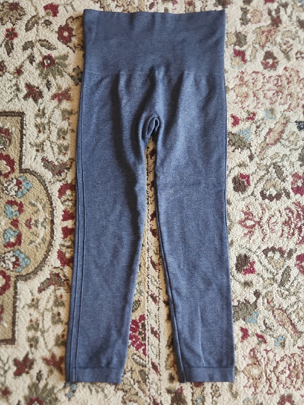 SPANX Charcoal Black High-Waist Stretch Leggings Sz S
